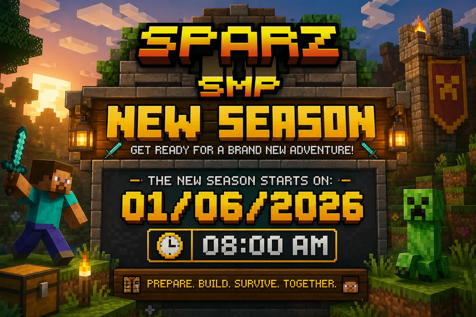 ⚔️ SparzSMP Season 2 Launch — 01/06/2026