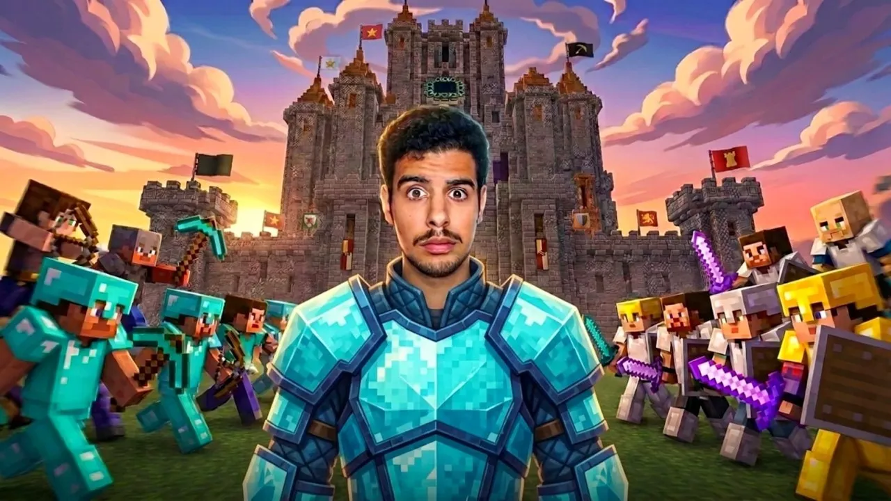 Castle under attack - حرب القلعة الكبرى في ماينكرافت